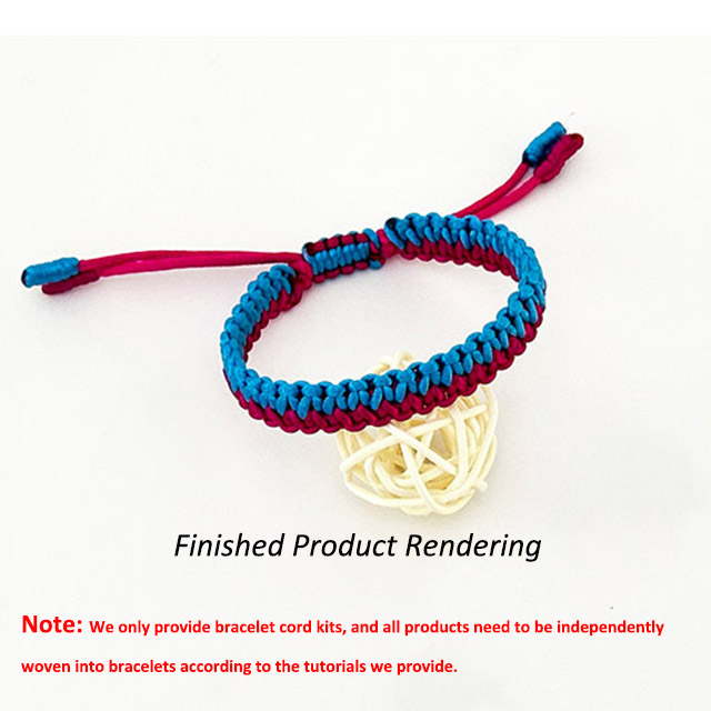 DIY Charm Making Bracelets Thread String Custom Knotted Woven Bracelet Thread String