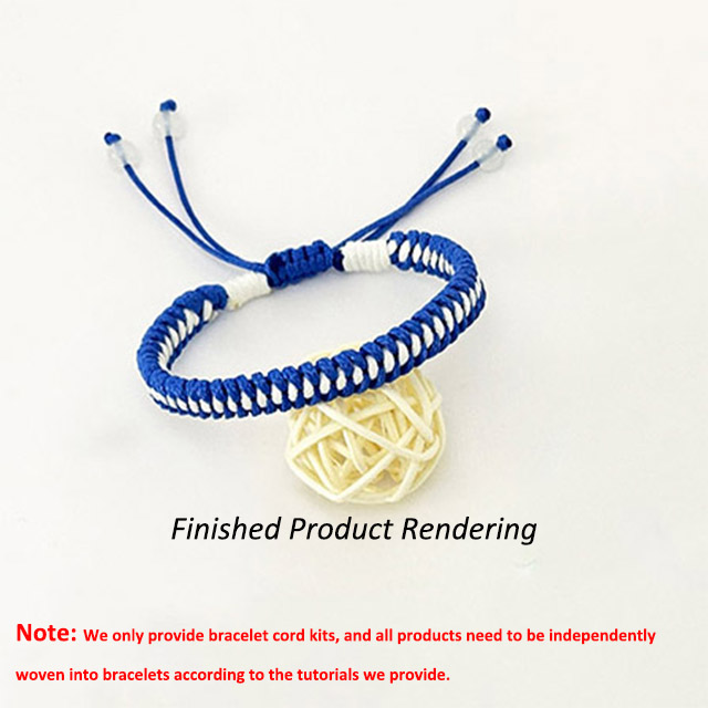 41 flat bracelet waxed thread package