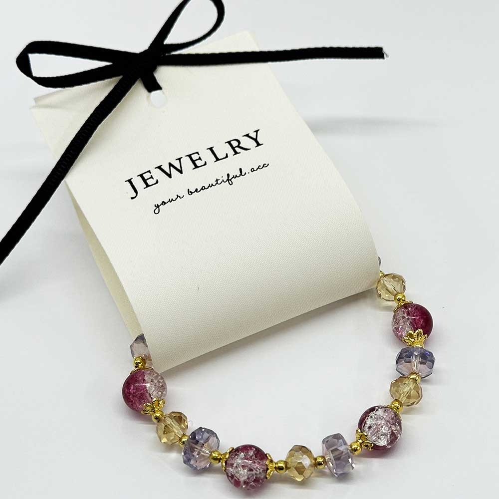 Fiasrel Handicraft Bracelet Natural Strawberry Beaded Fashion Bracelets