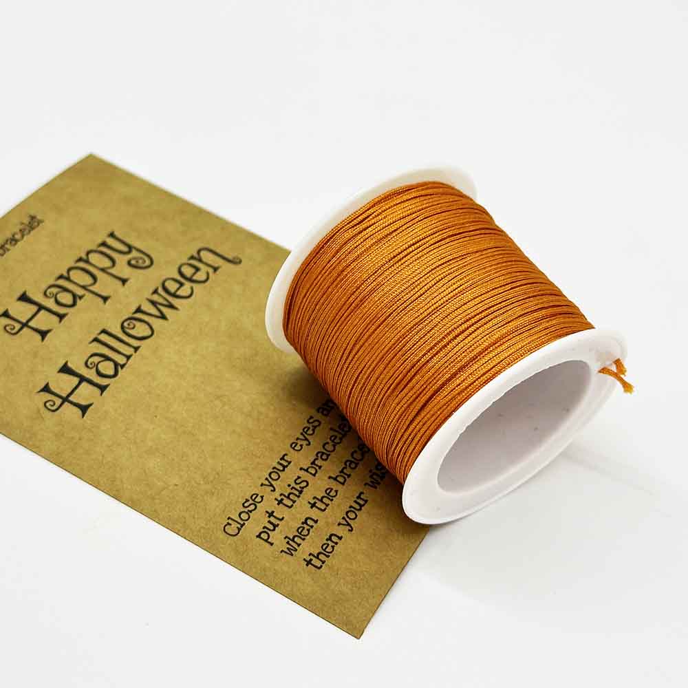 Fiasrel Halloween Thread Kit: 0.6/0.8/1.0/1.5mm 5/10/20yards Nylon Knot Macrame Cord Rope Hand-Woven Halloween Jade Thread