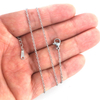 Fiasrel 10pcs Stainless Steel Chain Necklace O Linked Chains for Jewelry Making