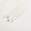 Fiasrel 10pcs Color-preserving Ending Chain Copper Gold Plated 14K 18K Lobster Clasp Extension Chain for DIY Jewelry Making Bracelet Necklace