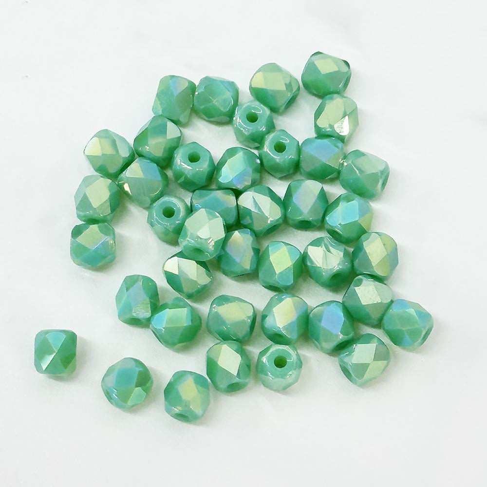 Fiasrel 20pcs DIY Handmade Beaded Accessories Glass Plated Color Loose Beads for Bracelet Necklace Jewelry Making