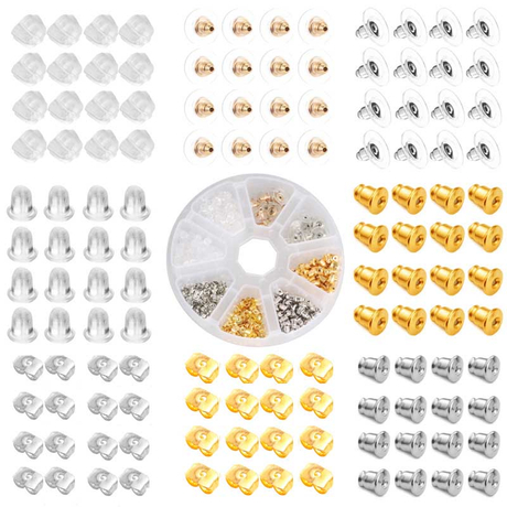 Fiasrel DIY Jewelry Findings Components Kit Ear Plugs Earrings Butterfly Earplug Jewelry Accessories