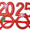 Fiasrel Christmas Ball Party Glasses Adult Children Christmas Tree Deer Horn Ball Eyeglasses