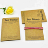 Fiasrel 20/50/100pcs Earring Packaging Necklace Display Jewelry Cards Best Friends Kraft Card Paper
