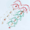 Fiasrel Fashion Jewelry Christmas Alloy Pendant Bracelets Handmade Adjustable Bracelets