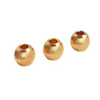 Fiasrel 20pcs 3-10mm 14K Gold Cat's Eye Spiral Beads Round Brass Jewelry Beads