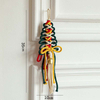 Fiasrel Christmas Braided Rope Braided Bell Door Hanging Wall Hanging Christmas Tree Pendant