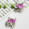 Fiasrel 10pcs Ghost Fairy Little Monster Funny Big Eye Alloy Beads