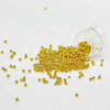 Fiasrel 3mm-10mm Golden Plated Loose Spacer Beads Vacuum Plating Plastic Beads for Jewelry Making