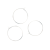 Fiasrel 10/50pais Handmade DIY Earrings Accessories Multi-size Circle Pendant Gold Silver Earring Hoops
