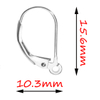 Fiasrel 10/50pairs/lot 316 Stainless Steel Fish Hook Earring Spring Pressed Flat Earring Hooks for Jewellery Making
