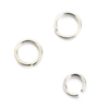 Fiasrel 100pcs 18k Gold Stainless Steel Jump Rings Multi Sizes Open Round Jump Rings