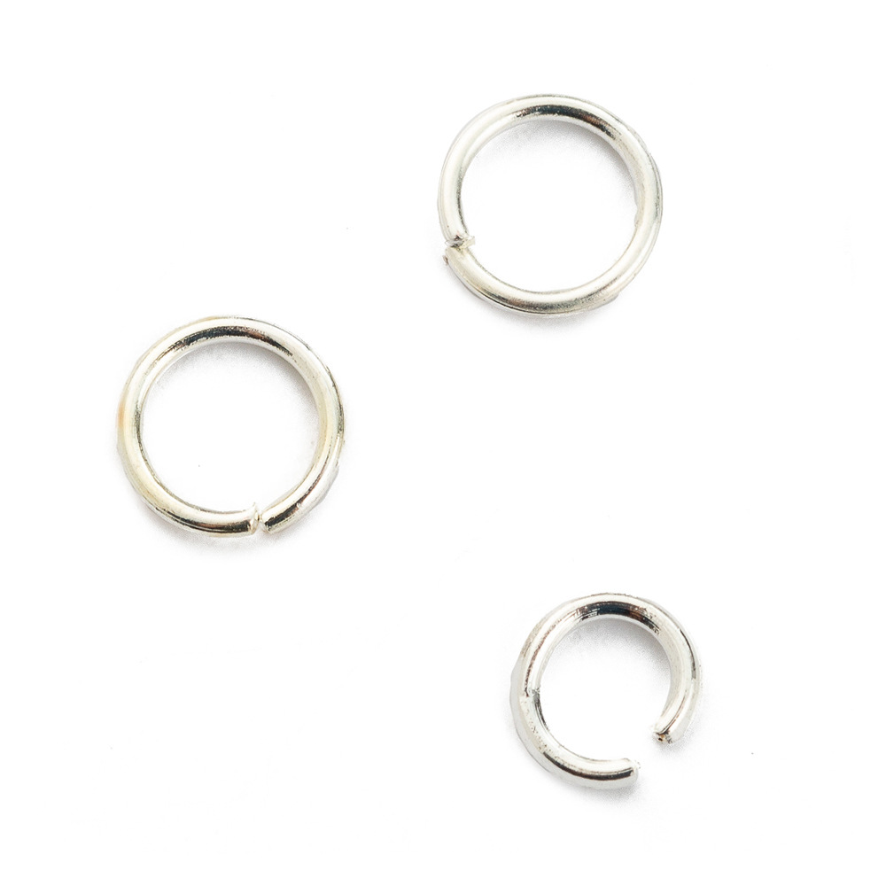 Fiasrel 100pcs 18k Gold Stainless Steel Jump Rings Multi Sizes Open Round Jump Rings