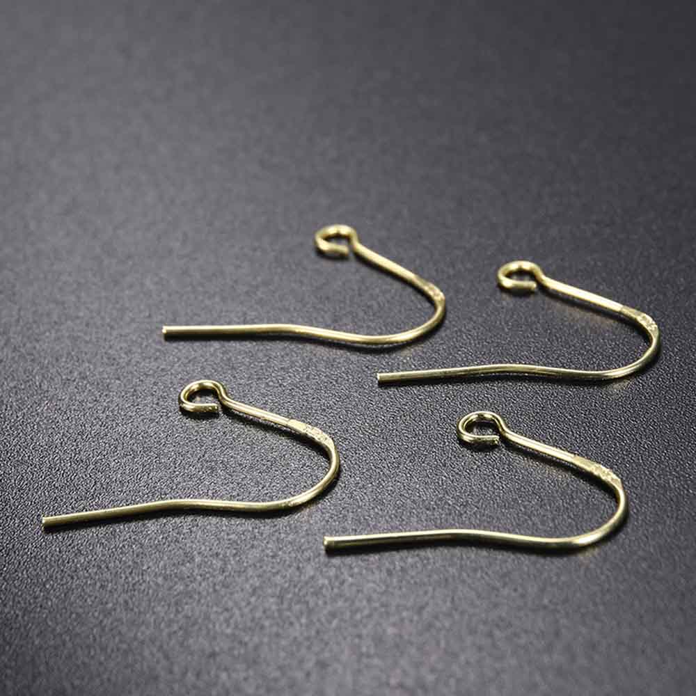 Fiasrel 5/20Pairs S925 Sterling Silver Plated Earrings Hook for DIY Jewelry Materials Making