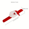Fiasrel 6pcs Festive Christmas Slap Bracelets for Holiday Parties Family Gifts Christmas Gift Wholesale Decoration