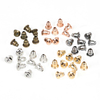 Fiasrel 50pcs Plated Ear Nuts Metal Bullet Earring Studs Back for Earrings Making