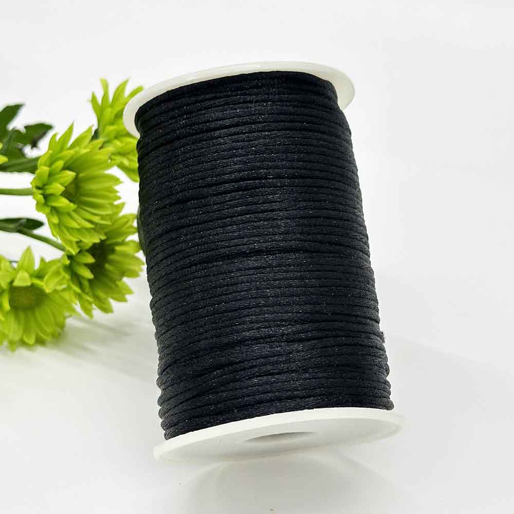 Fiasrel 105Yards 1.5mm 2.0mm 2.5mm Chinese Knotting Cord Braided Macrame Thread Beading String for Bracelets Chinese Knotting Sewing Braided Necklace Lanyard Macrame Keychain Craft