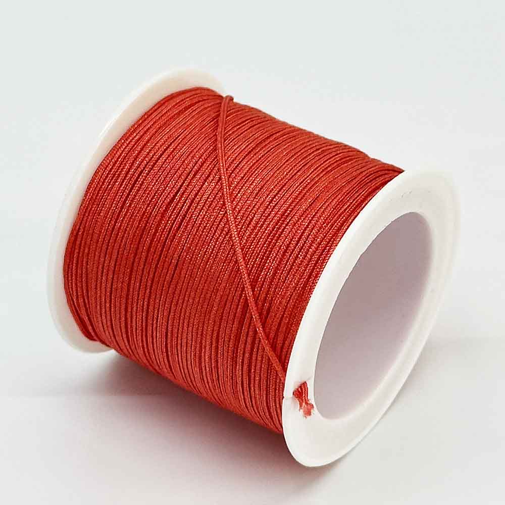 Fiasrel 1pc 0.8mm* 43Yards Weaving Jade Thread Knit Rope Colorful Chinese Knot Braided String Nylon Cord for Handmade DIY Jewelry Accessories Bracelet Necklace Making