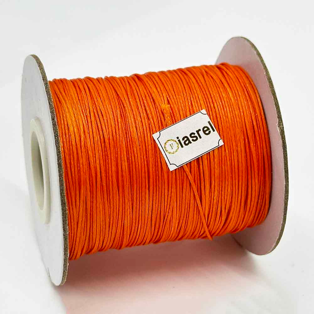 Fiasrel 1pcs 0.5/0.8/1.0/1.5 mm 170Yards Waxed Cord Waxed Polyester Thread Rattail Waxed Beading String Cord for Jewelry Bracelet Making Macrame Crafting