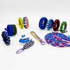 Fiasrel 4mm 7 Core Woven Polyester Colorful Nylon Camping Tent Braided Rope Jewelry Bracelet Making 550 Parachute Cord