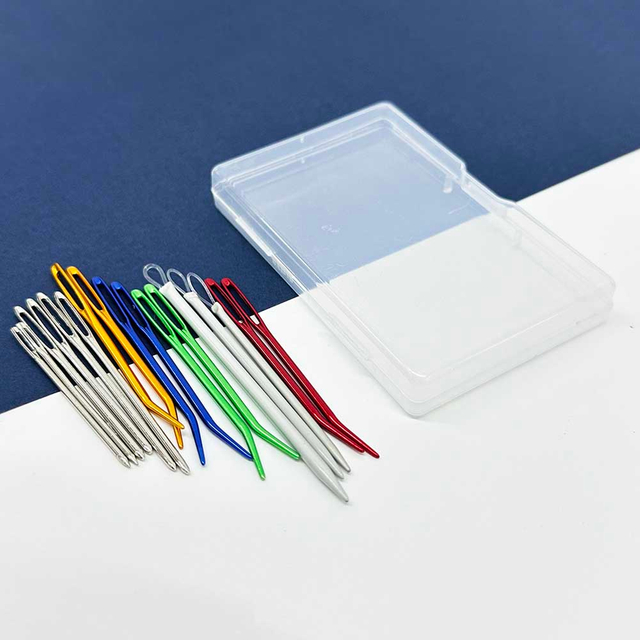Fiasrel 17pcs/Set Home Sewing Large Eye Blunt Needles for Hand Sewing Yarn Sewing Needles Set Weave Knitting Crochet DIY Craft
