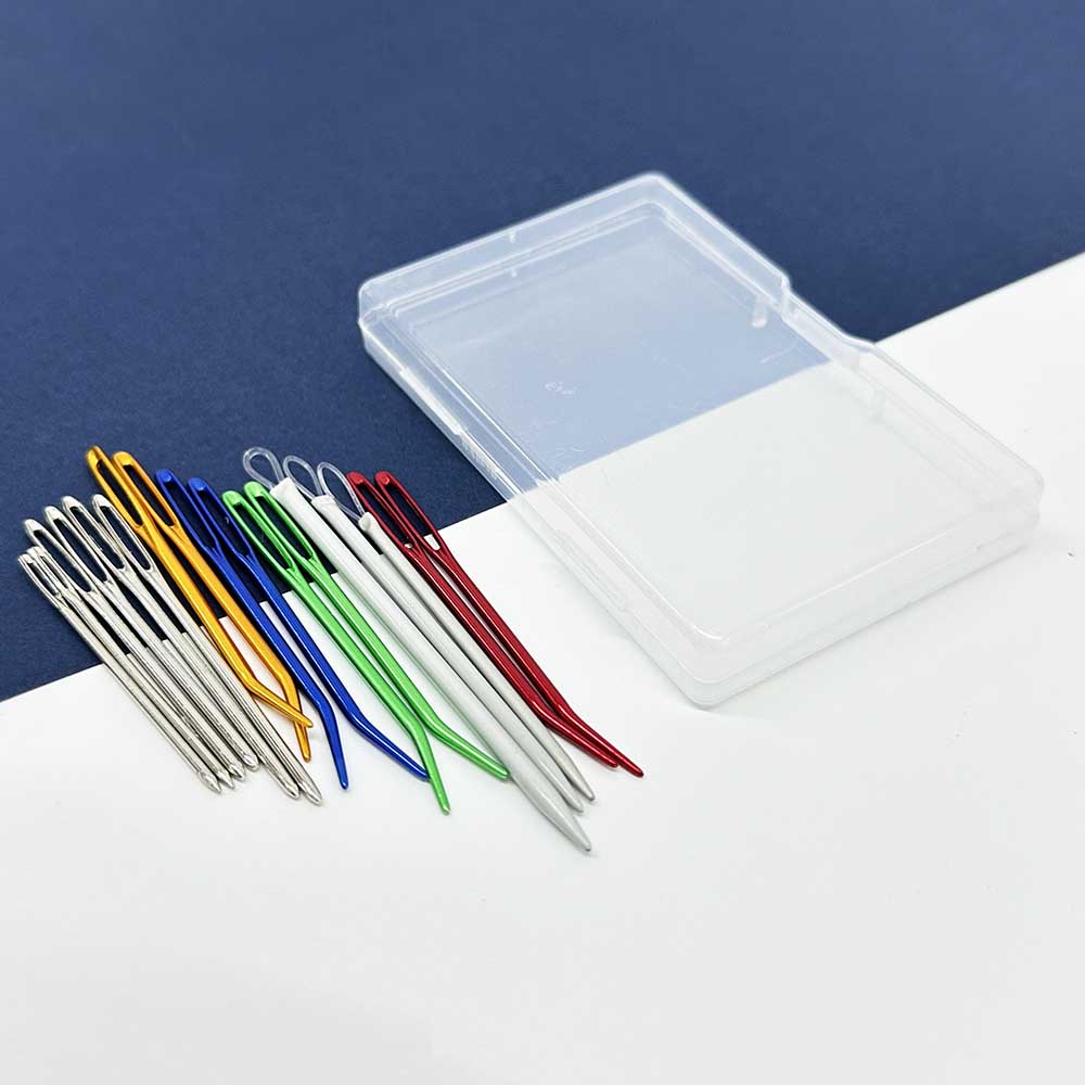 Fiasrel 17pcs/Set Home Sewing Large Eye Blunt Needles for Hand Sewing Yarn Sewing Needles Set Weave Knitting Crochet DIY Craft
