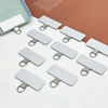 Fiasrel 2/10pcs Stainless Steel Universal Mobile Phone Lanyard Patch Metal Safety Ultra-thin Mobile Phone Strap Accessories