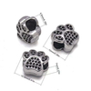 Fiasrel 20/50pcs Animal Dog Paw Charms Cat Paw Print Beads with Large Holes for DIY Jewelry Crafts Bracelets Necklaces Accessories Supplies