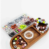 Sporty Acrylic Beads Kit: Acrylic Football Baseball Basketball Soccer Volleyball Softball Beads for DIY Jewelry Crafts Making