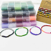 Fiasrel 15 Colors Glass Seed Beads Jewelry Making Kit for Bracelets Necklaces Earrings Rings Supplies