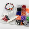 Fiasrel 1Box 24-Grid Halloween Acrylic Round Beads Kit: Halloween Friendship Beads Clay Beads fro DIY Beaded Bracelet Necklace Ring Earring Jewelry Supplies Festive Decoration