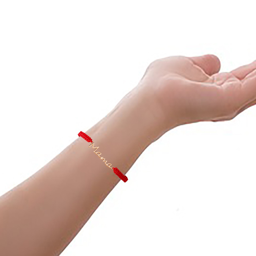 Fiasrel Letters Rope Adjustable Charm Making Bracelet