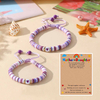 Fiasrel Mother's Day Bracelet Fashion Beaded Heart Bead Mother Daughter Parent Child Woven Bracelet