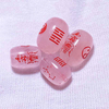 Fiasrel Authentic Li Fire Feng Shui Beads - Purple Barrel Bead Set with Custom Engravings for Energy Bracelets
