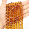 Fiasrel 1bundle Crystal Glass Beads High Quality Transparent Loose Round Amber Beads for Jewelry Making