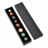 fiasrel 1bundle Solar System Gemstone Collection - 8 Natural Stone Planet Models in Educational Display Box
