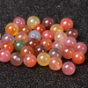 fiasrel 7A Grade Agate Loose Beads - Round Spacer Beads for DIY Crystal Jewelry Making