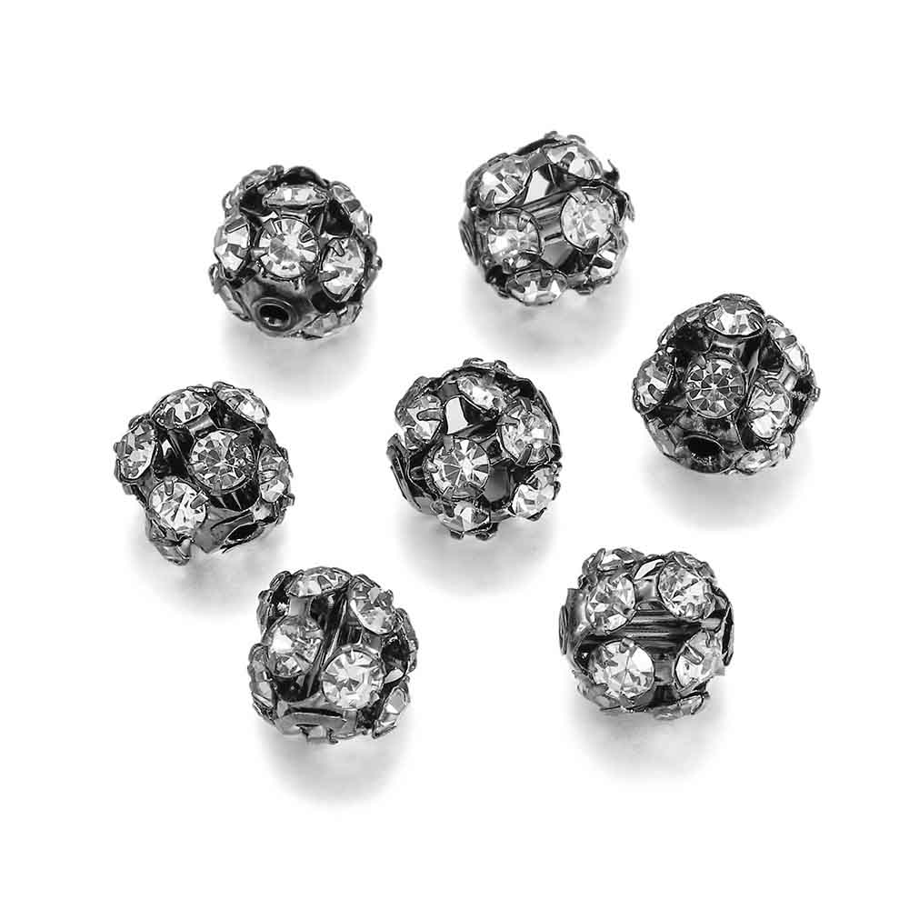 Fiasrel 1bundle 2-Hole Crystal Spacer Beads – DIY Bracelet Making Supplies ，Rhinestone Bead Flowers