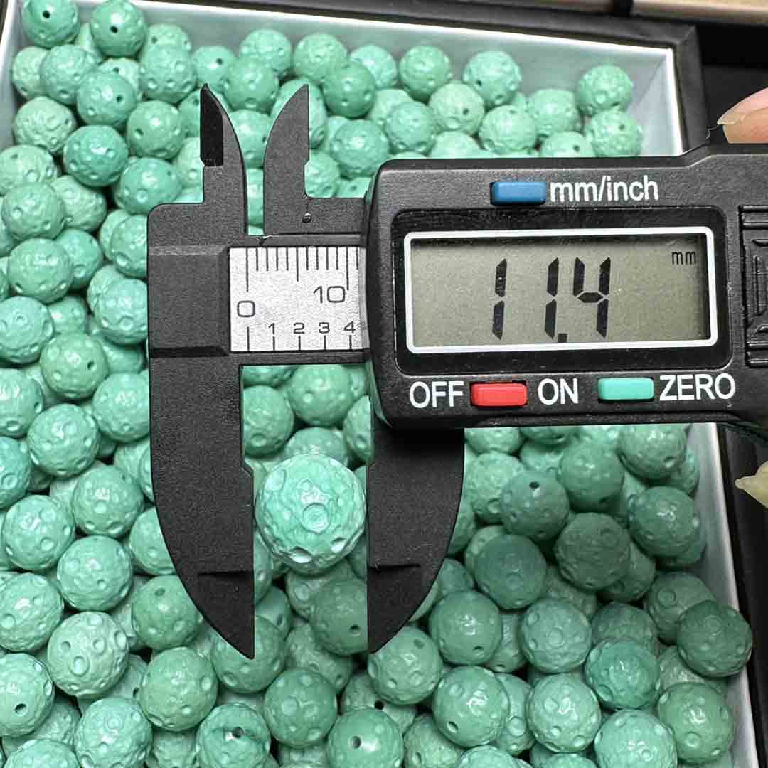 fiasrel 1bundle 12mm Mongolian Meteorite Planetary Beads - Matching Set with Star & Moon Bodhi 