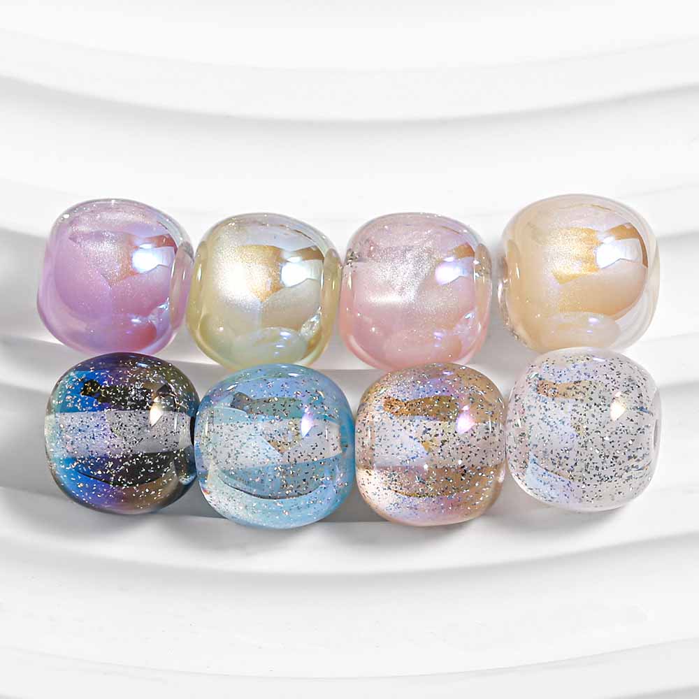 fiasrel Heidi'sStarry Dumpling Beads Set - Loose Spacer Beads for DIY Jewelry Making, Phone Charm Craft Supplies