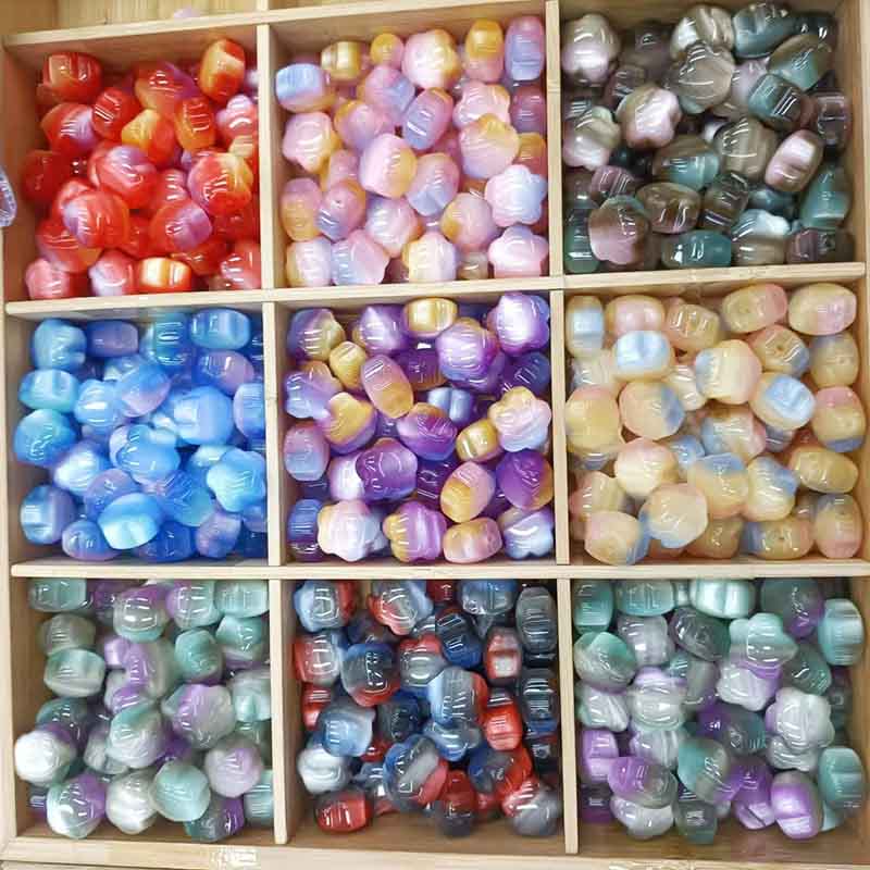 fiasrel 1bundle Tri-Color Oil Painting Gradient Star Pendants – Straight-Hole Charms for DIY Bracelets, Keychains & Phone Straps