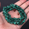 fiasrel 1bundle Natural Malachite Beads Spacer & Abacus Beads with Extra-Large Holes for Bracelets & Necklaces