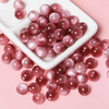 fiasrel 1bundle New 10mm Cat's Eye Resin Beads - DIY Red Round Spacer Beads for Bracelet & Necklace Jewelry Making 