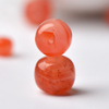 fiasrel Natural Raw Ice-Flowing Southern Red Agate Old-Cut Beads – Barrel-Shaped Multi-Gem Beads for Bracelets