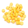Fiasrel 1000pcs 10mm Fruit soft ceramic beads - oranges