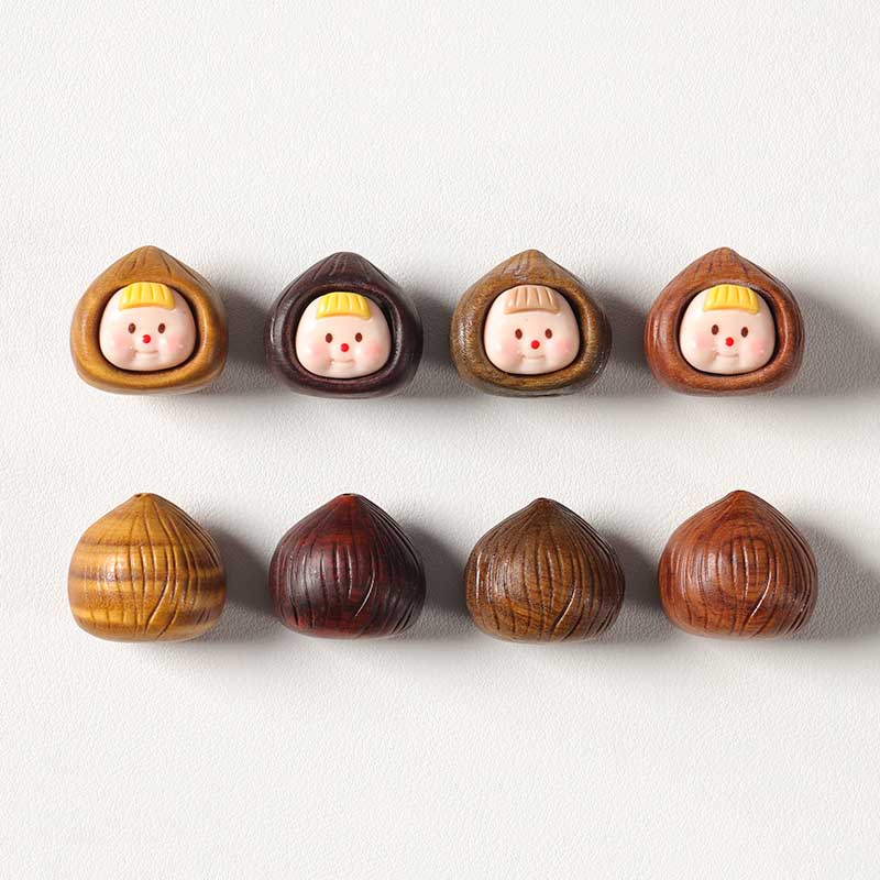 Fiasrel Cute cartoon mangosteen and pomelo ornaments