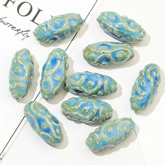 Fiasrel Ceramic eye stone beads