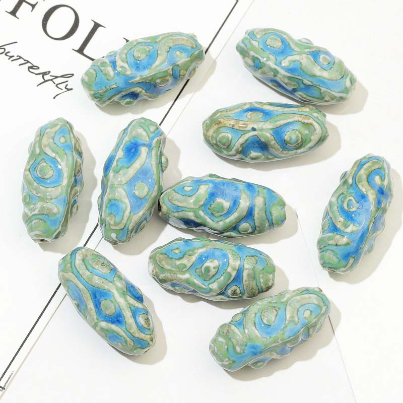 Fiasrel Ceramic eye stone beads